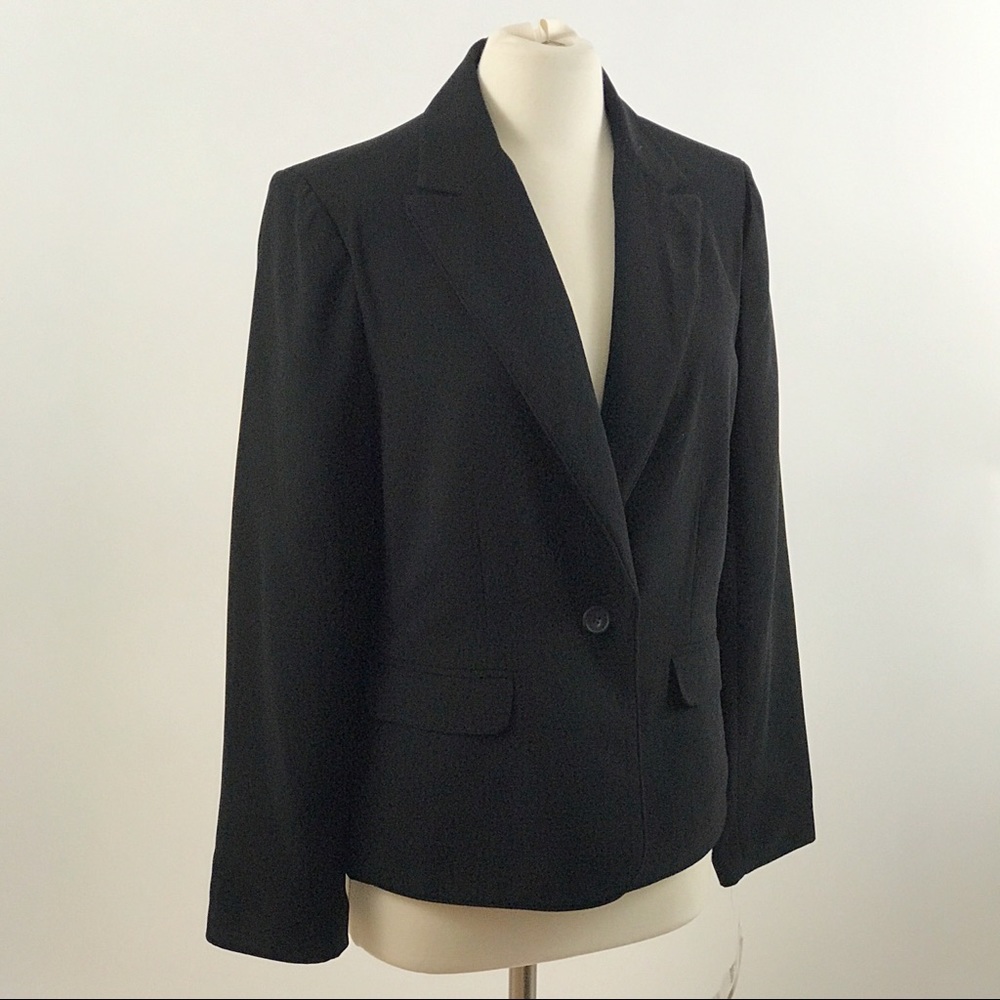 Evan Picone Classic black blazer NWT 14